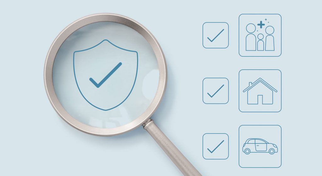 magnifying-glass-over-a-shield-illustrating-insurance-policies